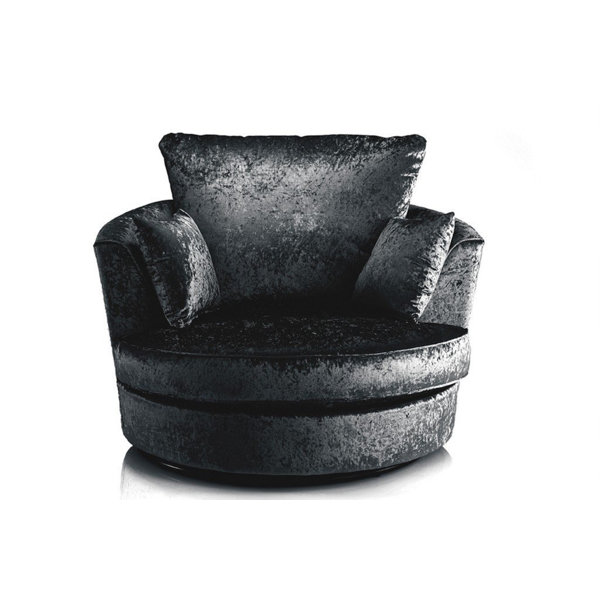 Etta Avenue Romelia 115Cm Wide Velvet Swivel Tub Chair & Reviews